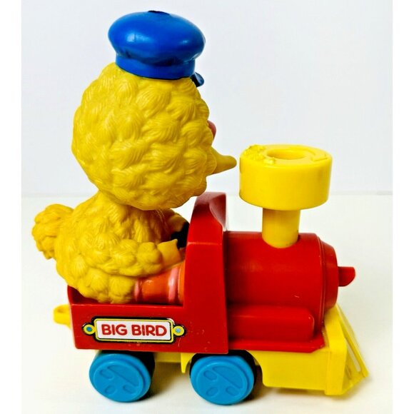 Big Bird's Wind Up Train 1989 Vintage Sesame Street Bert Cookie Monster Illco - Picture 7 of 16